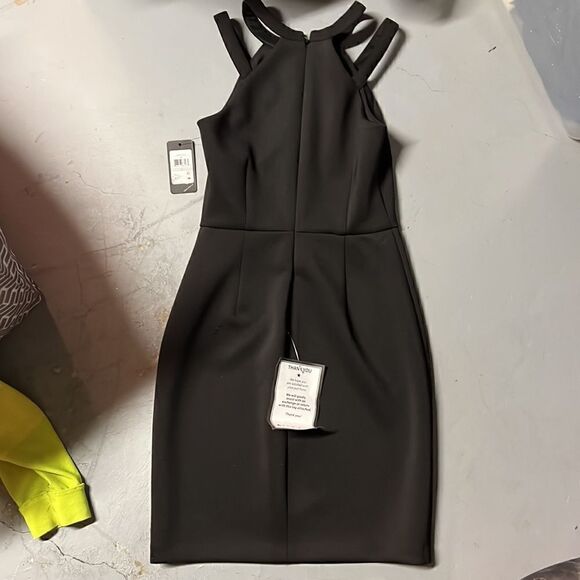 Size 0 Black Caged Bodycon Guess Sheath Dress - Picture 3 of 6